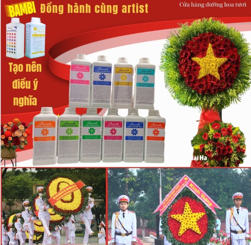 Combo 10 chai màu Bambi 1L