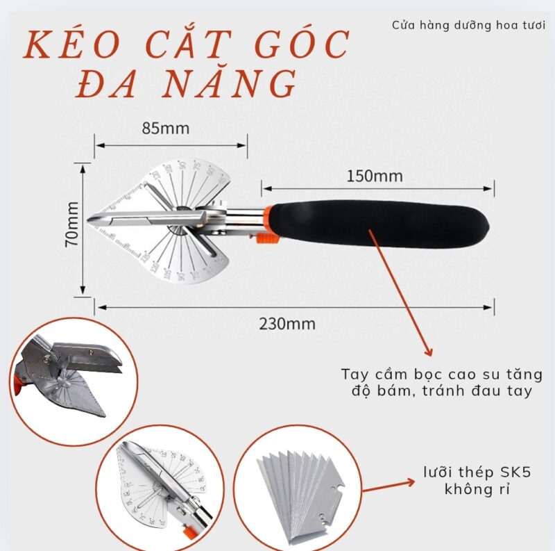 Kéo cắt góc đa năng