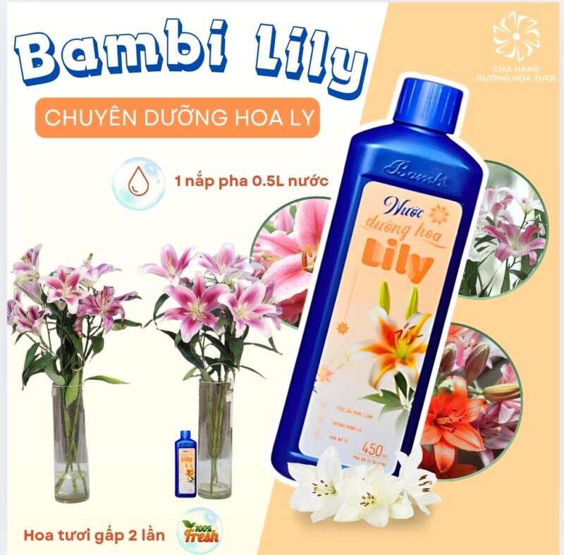 Chai dưỡng hoa lily 450ml